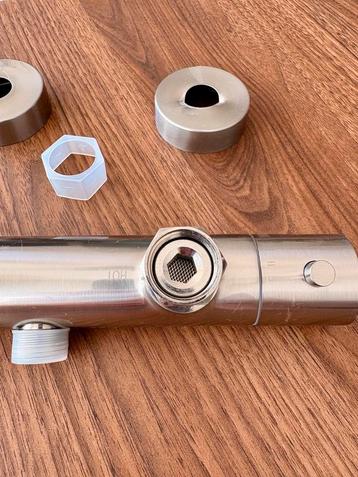 Rio Thermostaatkraan Douchekraan 12cm RVS-look beschikbaar voor biedingen