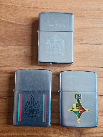 3 zippo's vreemdelingenlegioen 1 R.E.C. /  2R.E.I  beschikbaar voor biedingen