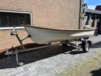 Toerboot/visboot met nieuwe rvs trailer met Honda 5pk motor, Watersport en Boten, Vis- en Consoleboten, Benzine, Buitenboordmotor