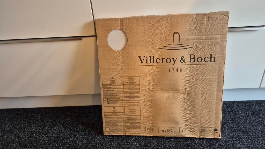 Beige badkamertegels 60x60 - 1,4 m2 (4 stuks), 60 cm of meer, Nieuw, Ophalen of Verzenden, Minder dan 5 m²