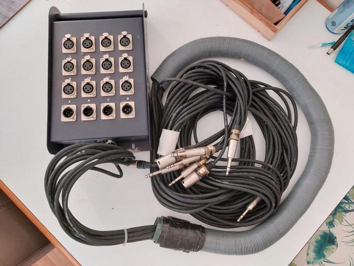 Stagebox, Muziek en Instrumenten, Kabels en Stekkers, Gebruikt, Microfoon, Ophalen