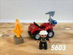 Duplo brandweer quad 5603 (compleet) 3, Ophalen of Verzenden, Zo goed als nieuw, Complete set, Duplo