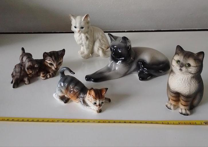 katten - poezenbeelden, Antiek en Kunst, Antiek | Keramiek en Aardewerk, Verzenden