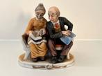 Opa en Oma Beeldje op Bankje, Ophalen of Verzenden, Gebruikt, Mens