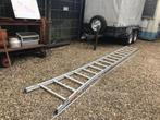 trap ladder steek aluminium, Ophalen, Zo goed als nieuw, 4 meter of meer