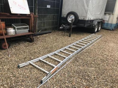trap ladder steek aluminium, Doe-het-zelf en Verbouw, Ladders en Trappen, Zo goed als nieuw, 4 meter of meer, Ophalen