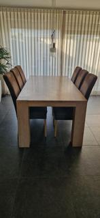 Eikenhouten eetkamertafel  -  2x1 meter, Huis en Inrichting, Tafels | Eettafels, Ophalen, Gebruikt, 100 tot 150 cm, Eikenhout