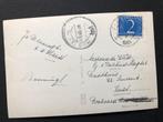 Ansichtkaart van de Meppelerdiepkade in Zwartsluis (1951)., Verzamelen, Ansichtkaarten | Nederland, Ophalen of Verzenden, 1940 tot 1960
