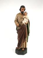 Groot Houten Kerkbeeld Sint Jozef met Jezus, Neogotiek, Ophalen