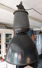 Hanglamp/fabriekslamp, emaille, industrieel, Huis en Inrichting, Lampen | Hanglampen, Ophalen, Gebruikt, Metaal, 75 cm of meer
