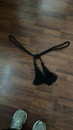 8 Zwarte Embrasses met Kwasten, Huis en Inrichting, Minder dan 50 cm, Gebruikt, Zwart, Ophalen of Verzenden