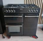 Belling fornuis 5 pit met 3 ovens zwart, Witgoed en Apparatuur, Fornuizen, 60 cm of meer, 5 kookzones of meer, Grill, Vrijstaand