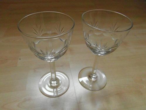 2 glazen retro/ vintage, Antiek en Kunst, Antiek | Glas en Kristal, Ophalen of Verzenden