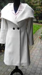 Schitterende design mantel mt 38 wol wit, Kleding | Dames, Jassen | Winter, Maat 38/40 (M), Ophalen of Verzenden, Wit, Zo goed als nieuw