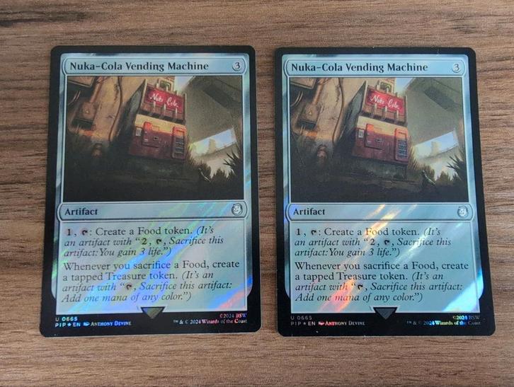 Nuka-Cola Vending Machine Surge Foil NM 2x of 1x, Hobby en Vrije tijd, Verzamelkaartspellen | Magic the Gathering, Zo goed als nieuw