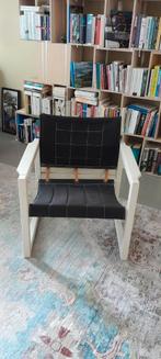 Vintage design stoel, Ophalen, Gebruikt, Wit, Stof