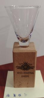Weduwe Joustra Jenever Glaasje 4,5cl. (D), Ophalen of Verzenden, Gebruikt, Borrel- of Shotglas