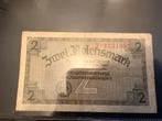 2 Reichsmark - Duitsland - Oud Bankbiljet, Postzegels en Munten, Bankbiljetten | Nederland, Ophalen of Verzenden, Los biljet