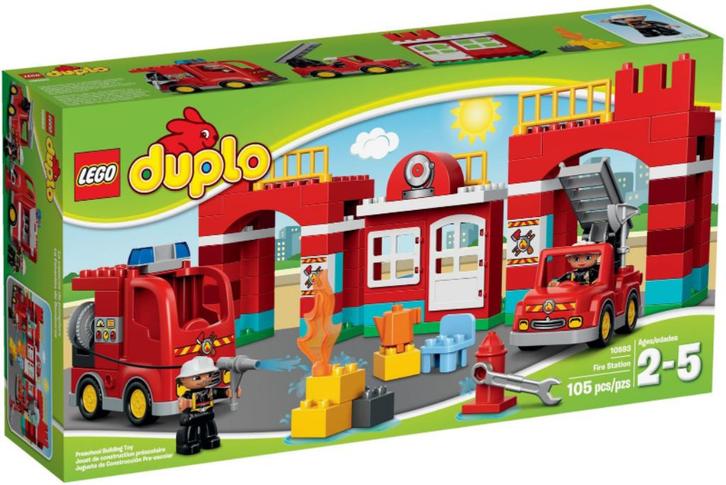 Lego Duplo set 10593 Brandweerkazerne, Kinderen en Baby's, Speelgoed | Duplo en Lego, Nieuw, Duplo, Complete set, Ophalen of Verzenden