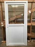 Kunststof buitendeur 98 x 204 1/2 glas antraciet RAL 7016, 80 tot 100 cm, Nieuw, Ophalen of Verzenden, Buitendeur