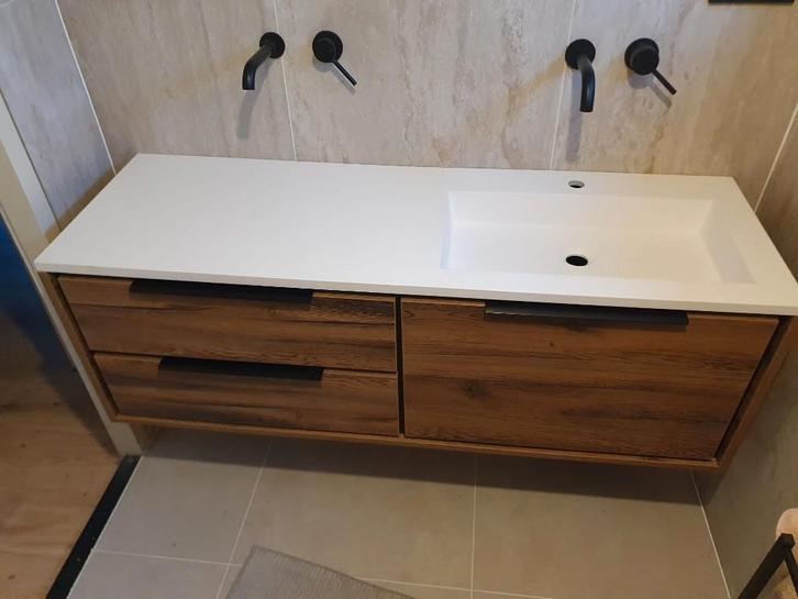 wasbak blad - solid surface, Huis en Inrichting, Badkamer | Badkamermeubels, Nieuw, Wastafelkast, 100 tot 150 cm, Minder dan 50 cm