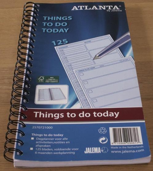 Jalema Things to do today terugbel boek ringband Nieuw, Diversen, Papierwaren, Nieuw, Ophalen of Verzenden