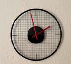 Junghans Quartz wandklok W737, glas, jaren ‘80, Ophalen of Verzenden, Gebruikt, Analoog, Wandklok