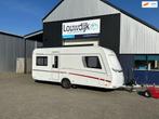 LMC Musica 470 D ’21 (Mover, Fransbed, Luifel), Caravans en Kamperen, Rondzit, Vast bed, 7 tot 8 meter, Bedrijf