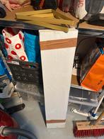 2 Dikke Geverfde Planken + Houders, Doe-het-zelf en Verbouw, Hout en Planken, Ophalen, Gebruikt, 25 tot 50 mm, Plank