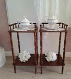 Brocante/vintage Franse tafeltjes, Ophalen of Verzenden