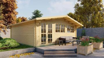 Blokhut - Tuinhuis Helle | 44 mm | vuren onbehandeld beschikbaar voor biedingen