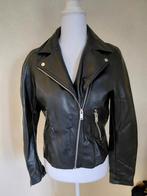 H&M nep leren jasje - maat 36, Kleding | Dames, H&M, Zwart, Ophalen of Verzenden, Zo goed als nieuw