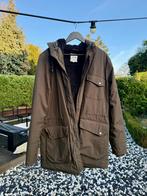 Elvine gevoerde winterjas parka met capuchon heren, Ophalen, Maat 52/54 (L), Bruin, Zo goed als nieuw