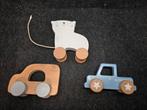 Houten Trekdier en Houten auto's (2 zijn van Little Dutch), Kinderen en Baby's, Speelgoed | Houten speelgoed, Ophalen of Verzenden