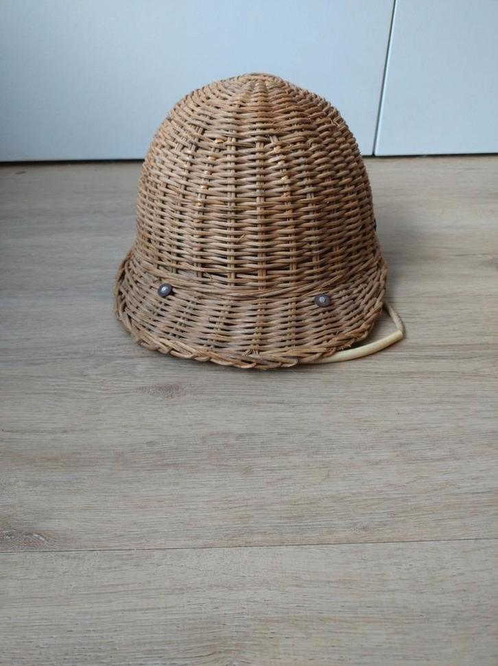 Oude Chinese Rotan Werkhelm / Veiligheidshelm, Antiek en Kunst, Antiek | Overige Antiek, Ophalen of Verzenden
