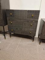 Nieuwe Eleonora Isa ladekast 75cm donker grijs mango €295, Huis en Inrichting, Kasten | Ladekasten, ., Nieuw, 50 tot 100 cm, 3 of 4 laden