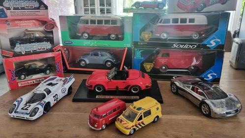 Partij Volkswagen/Porsche/Audi modellen o.a. Maisto Solido, Hobby en Vrije tijd, Modelauto's | Overige schalen, Zo goed als nieuw