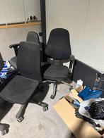 Gebruikte bureaustoelen - Set van 4, Huis en Inrichting, Bureaustoelen, Ophalen, Gebruikt, Zwart, Bureaustoel