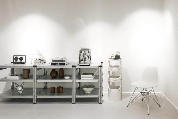 Stellingkast dressoir verstelbaar, Huis en Inrichting, Kasten | Dressoirs, Nieuw, 200 cm of meer, 25 tot 50 cm, Met plank(en)