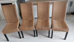 4 loom Eetkamer Stoelen., Huis en Inrichting, Stoelen, Ophalen, Bruin, Zo goed als nieuw, Vier