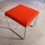 Brabantia Kruk Hocker Rood Space Age Vintage Chroom Jaren 70, Ophalen of Verzenden, Gebruikt, IJzer