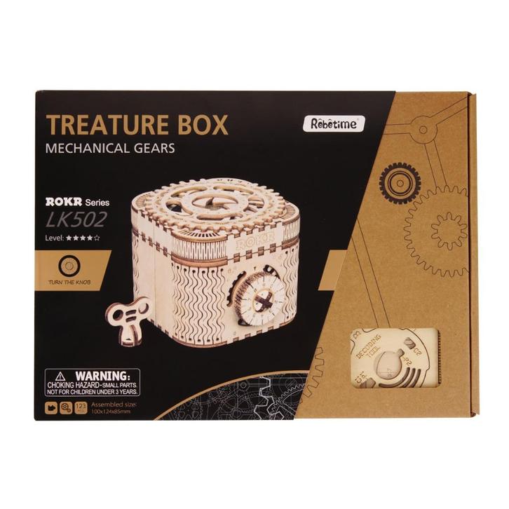 Robotime Treasure Box LK502 Bouwpakket Nieuw, Hobby en Vrije tijd, Modelbouw | Overige, Nieuw, Groter dan 1:32, Ophalen of Verzenden