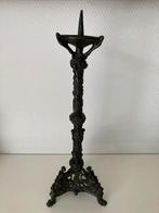 Kandelaar. Brons. Zeldzaam. Antiek. Hoogte 40 cm.Geheel gaaf, Verzenden, Koper of Brons