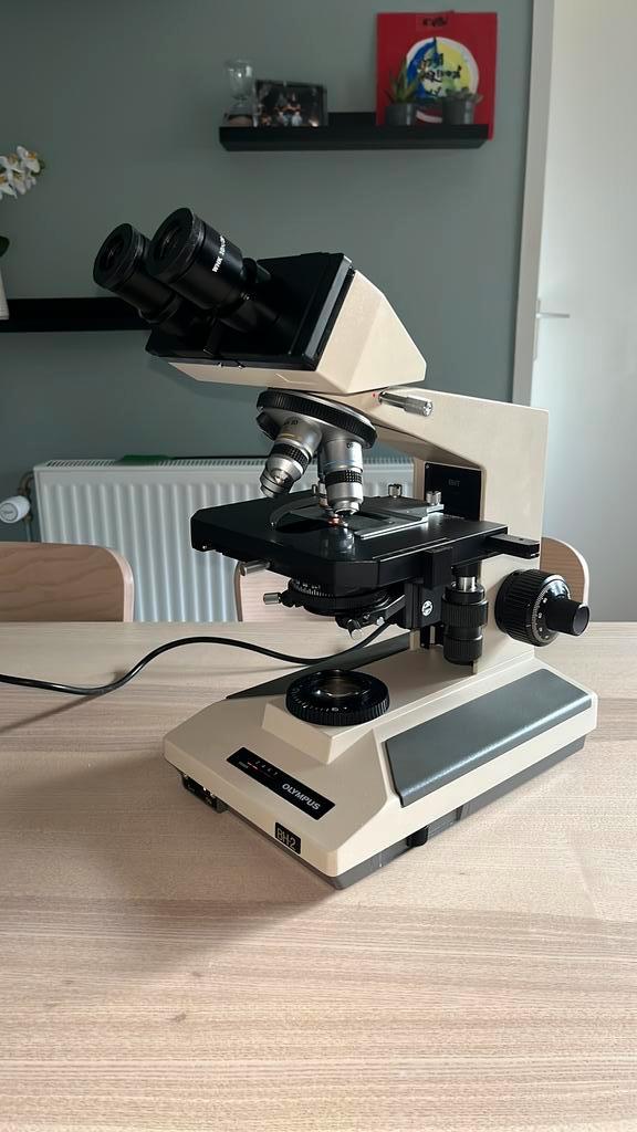 Olympus BH2 microscoop, Audio, Tv en Foto, Optische apparatuur | Microscopen, Gebruikt, Biologische microscoop, 400x tot 1000x