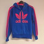 Dames Adidas vest met capuchon kobalblauw-roze M, Maat 38/40 (M), Ophalen of Verzenden, Gedragen, Blauw