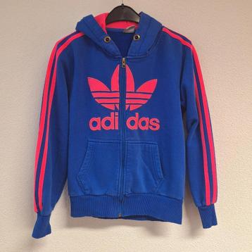 Dames Adidas vest met capuchon kobalblauw-roze M beschikbaar voor biedingen