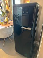 Mooie zwarte SMEG koelkast incl. vriesvak, Witgoed en Apparatuur, Koelkasten en IJskasten, Ophalen, Gebruikt, 200 liter of meer