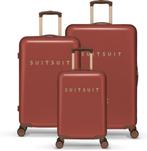 ✅NIEUW✅ SUITSUIT Fab Seventies kofferset 3 Delig | Red Ochre, Ophalen of Verzenden, Nieuw, Hard kunststof, Slot