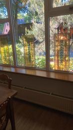 Drie identieke antieke glas in lood ramen art deco, Antiek en Kunst, Curiosa en Brocante, Ophalen