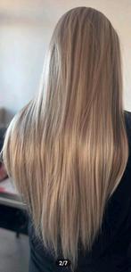 Haarwerk, pruik lace, lang recht zacht blond haar,, Sieraden, Tassen en Uiterlijk, Uiterlijk | Haarverzorging, Ophalen of Verzenden